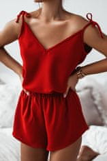 Ivon női pizsama szett Glen piros 34