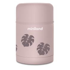 Miniland Baby Thermos ételhez Terra, 600ml, rózsaszín/leveles