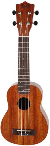 hagyományos akusztikus szoprán ukulele Flight NUS200 Natural védőtok indonéz teakfa laminált test félfényes felületkezelés 15 bund teljes hangzás egzotikus fából készült gazdag felszereltség széles fogólap szoprán ukulele kezdőknek