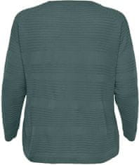 Only Carmakoma Női pulóver CARAIRPLAIN Regular Fit 15193822 Balsam Green (Méret XL/XXL)