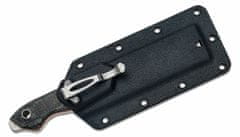 CRKT CR-4037 Razel ezüst használati kés 7,6 cm, fekete-piros, Micarta, hőre lágyuló hüvely