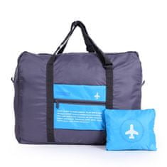 X TECH Kézipoggyász méretű, összehajtható táska kék