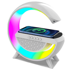 X TECH RGB intelligens LED lámpa, bluetooth hangszóróval és telefontöltéssel
