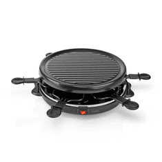 Nedis Gourmet raclette 6 személyes grillsütő (FCRA210FBK6) (FCRA210FBK6)