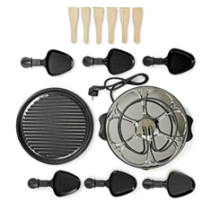Nedis Gourmet raclette 6 személyes grillsütő (FCRA210FBK6) (FCRA210FBK6)