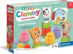 Clementoni Soft Clemmy játékkészlet könyvvel Kedves állatok