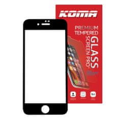 KOMA Edzett üveg teljes borítás iPhone 7/8/SE 2020-hoz, 3D lekerekítés, keménység 9H