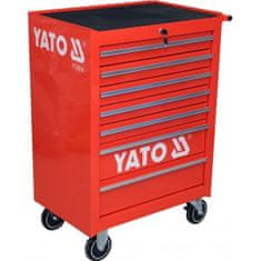 YATO Mobil műhelyszekrény 7 fiókos piros