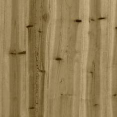 Vidaxl tömör douglas fenyőfa kerti lábzsámoly párnával 120x80 cm 825757