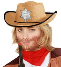 Widmann Gyermek farsangi cowboy kalap bézs színben
