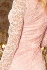 Numoco Női csipke ruha Cadwan pasztell rózsaszín M