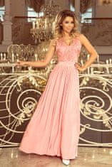 Numoco Női estélyi ruha Lea pasztell rózsaszín L