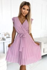Numoco Női virágos ruha Polina piszkos rózsaszín L
