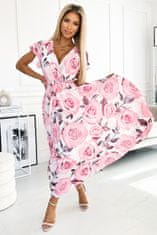 Numoco Női virágos ruha Lisa fehér-rózsaszín Universal