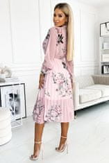 Numoco Női virágos ruha Carla pasztell rózsaszín Universal