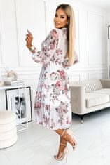 Numoco Női virágos ruha Carla fehér-rózsaszín Universal