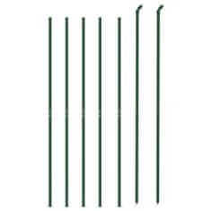 Vidaxl zöld dróthálós kerítés illesztőperemmel 2x10 m 154150