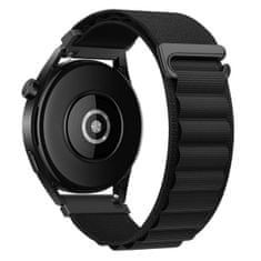 BStrap Nylon Loop szíj Huawei Watch GT3 46mm, black