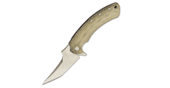 Fox Knives FX-537 SW taktikai zsebkés 8,5 cm, Stonewash, Micarta, titán
