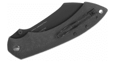 Fox Knives FX-534 CF Kmaxrom Pelican zsebkés 9 cm, fekete, szénszálas