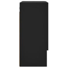 Greatstore fekete műfa faliszekrény 60 x 31 x 70 cm