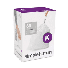 Simplehuman CW0260 K-típusú egyedi méretezésű szemetes zsák újratöltő csomag (60 db) (CW0260)