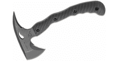 Fox Knives FOX kések BF-735 Evolution Tomahawk fekete fejsze 7,5 cm, fekete, G10, bőrtok, 515 g