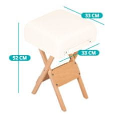 Timeless Tools Összecsukható szék masszázságyhoz 2 masszázshengerrel