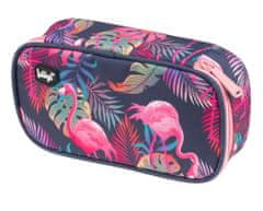 BAAGL 3 SET Flamingo: hátizsák, tolltartó, táska ver. 2