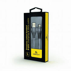 Gembird Lightning - USB-A adat- és töltőkábel 1m szürke-fehér (CC-USB2B-AMLM-1M-WB2) (CC-USB2B-AMLM-1M-WB2)