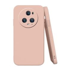 TKG Telefontok Honor Magic5 Pro - púder pink szilikon hátlap tok