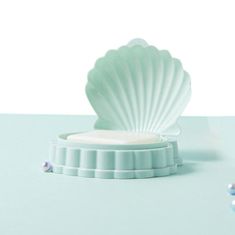 Northix Hordozható szappanpohár - kagyló - műanyag 