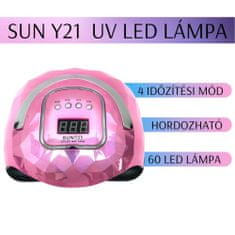 Sun SUN Y21 UV/LED műkörmös lámpa - Rózsaszín