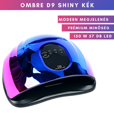 Sun Ombre D9 Shiny UV/LED műkörmös lámpa - Fényes kék
