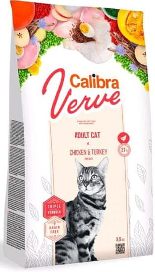 Calibra Cat Verve Grain Free Adult csirke és pulyka 3,5 kg