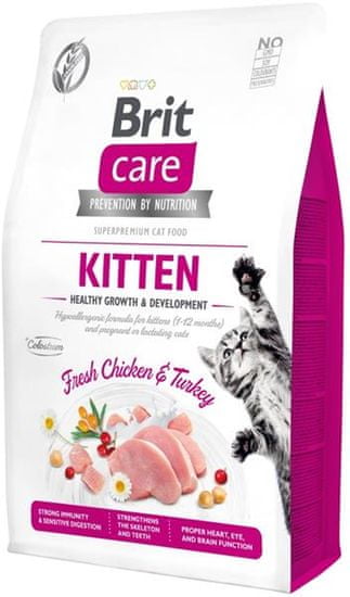 Brit Care Cat Grain-Free Cica Healthy Growth & Development Chicken+Turkey 2 kg