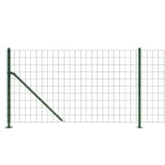 Vidaxl zöld dróthálós kerítés illesztőperemmel 1x25 m 154169