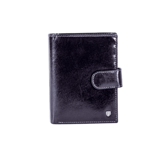 Rovicky Fekete bőr pénztárca csattal CE-PR-N4L-RVT.15_281601