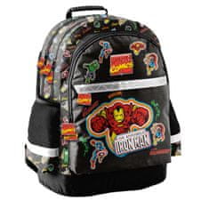 Paso Iskolai készlet Tripla kamrás hátizsák + cipőtartó Iron Man