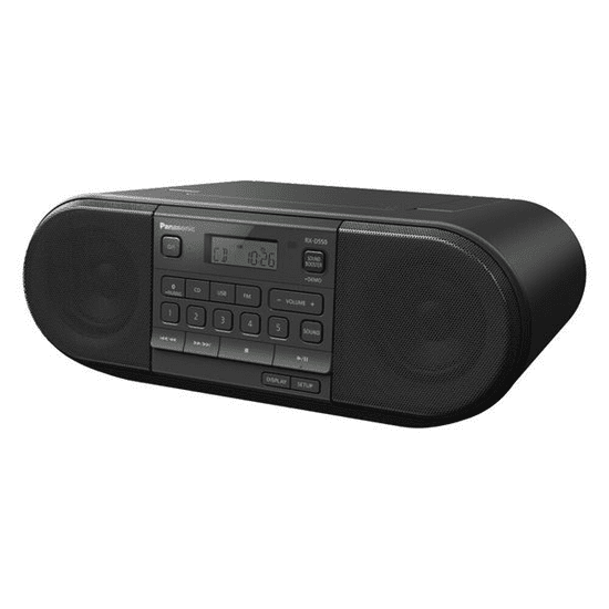 PANASONIC RX-D550E-K CD-s rádió fekete (RX-D550E-K)