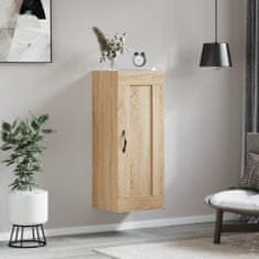 Greatstore sonoma tölgy szerelt fa fali szekrény 34,5x34x90 cm
