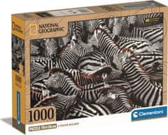 Clementoni National Geographic kirakós játék: Zebrák zárt térben 1000 darab