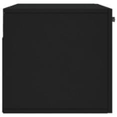 Greatstore fekete műfa faliszekrény 80 x 36,5 x 35 cm