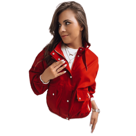 Dstreet Női túlméretezett kabát GRACEFUL piros ty1752z