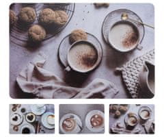 STREFA Szőnyegek Coffee 43,5x28,5cm mix 4 féle dekoráció műanyagból
