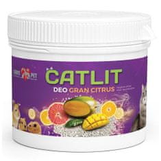 COBBYS PET CATLIT DEO GRAN CITRUS 500g alomszagtalanító granulátum macskáknak és kisrágcsálóknak citrus illattal