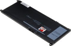 T6 power Akkumulátor Dell Latitude 13 3380 készülékhez, Li-Poly, 15,2 V, 3685 mAh (56 Wh), fekete