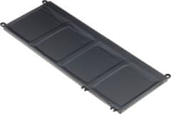 T6 power Akkumulátor Dell laptophoz, cikkszám: 451-BCII, Li-Poly, 15,2 V, 3685 mAh (56 Wh), fekete