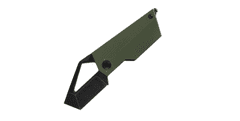 Kizer V2563A1 CyberBlade Green G10 zsebkés 5,5 cm, fekete, zöld, G10, üvegtörő