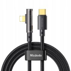 Mcdodo Prisma kábel, iPhone-hoz, USB-C, szögletes, nagy sebességű, 36W, 1.2m, Mcdodo CA-3390
